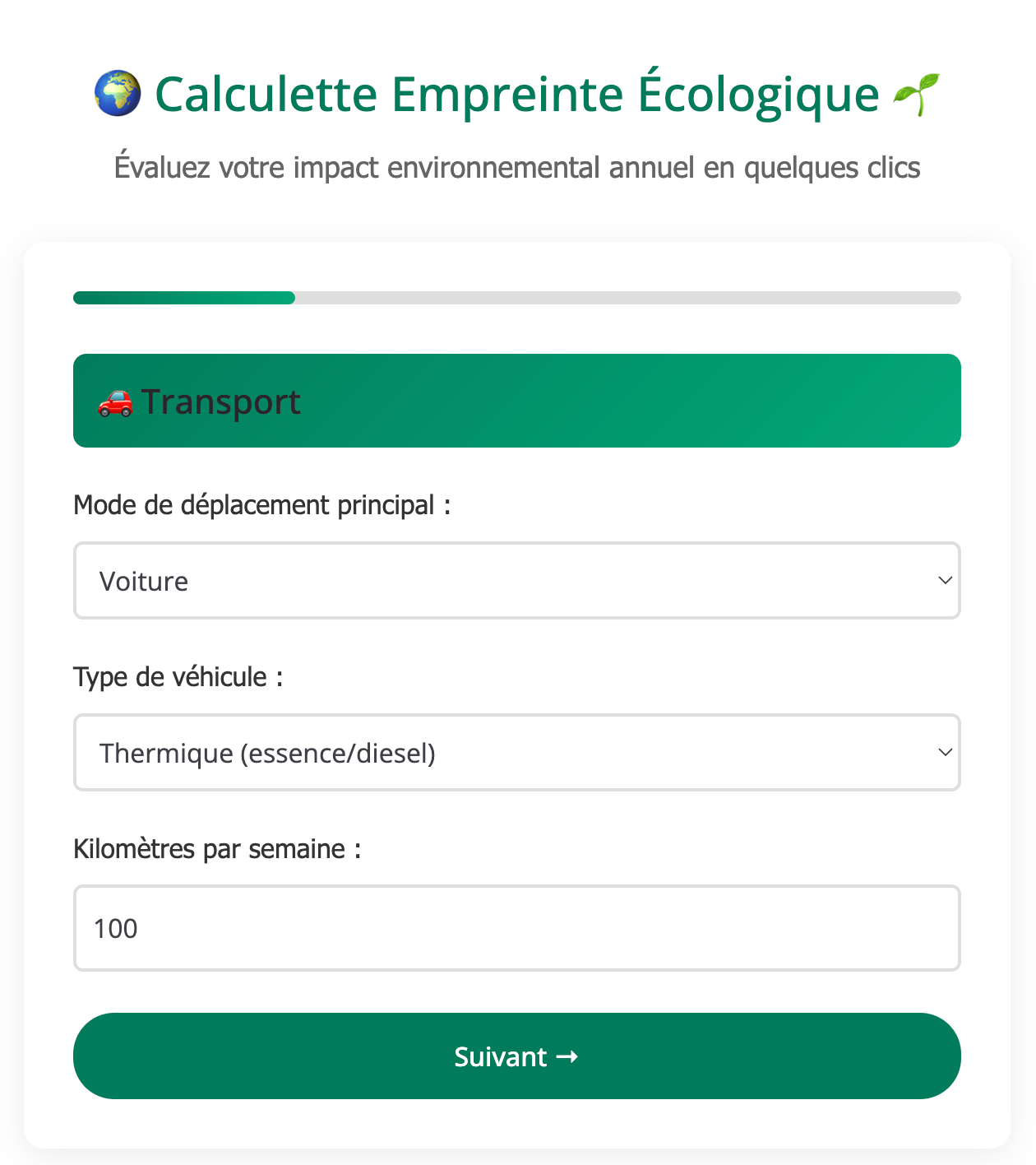 defendscience calculette empreinte écologique​