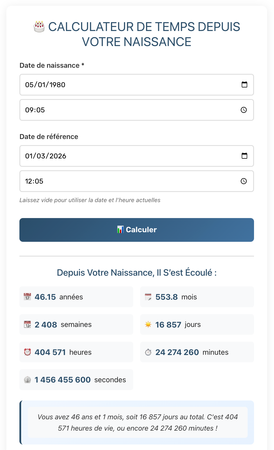 calcul jours depuis naissance lematin-dz.net​